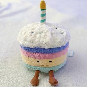 Jellycat Amusables Rainbow Birthday Cake